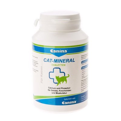 Минеральный комплекс для кошек Canina «Cat-Mineral» 150 таблеток, 75 г - masterzoo.ua