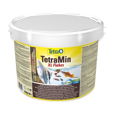 Сухий корм для акваріумних риб Tetra в пластівцях «TetraMin XL Flakes» 10 л (для всіх акваріумних риб) - masterzoo.ua