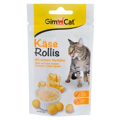 Лакомство для кошек GimCat Kase-Rollis 40 г (сыр) - masterzoo.ua