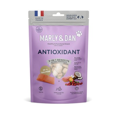 Ласощі для собак Marly and Dan, Antioxidant 100 г - лосось - masterzoo.ua