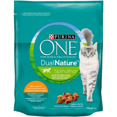 Сухий корм для котів Purina One Dual Nature 750 г (курка)