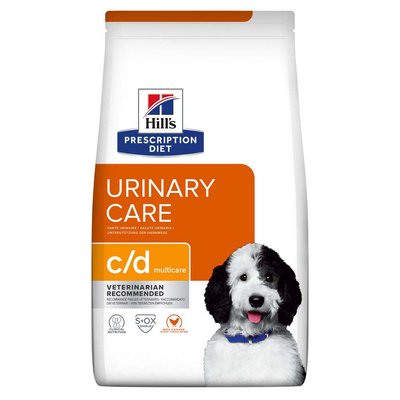 Сухой корм для собак, при заболеваниях мочевыводящих путей Hills Prescription Diet c/d 4 кг (курица) - masterzoo.ua