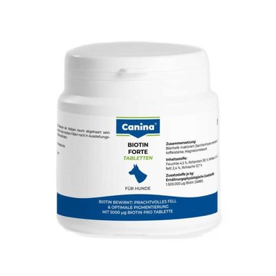 Вітаміни для собак Canina Biotin Forte 30 таблеток - masterzoo.ua