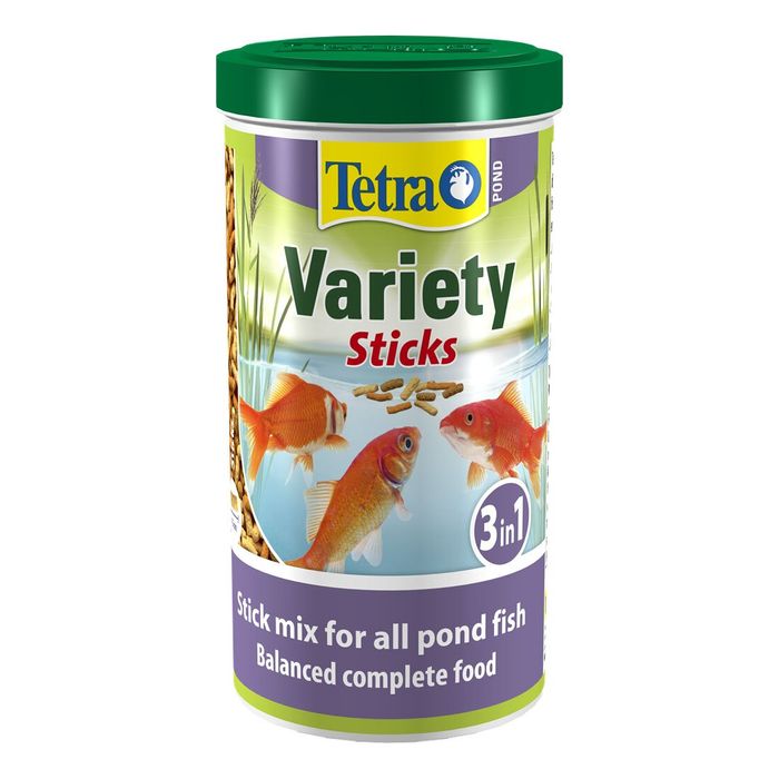 Сухой корм для прудовых рыб Tetra в палочках «Variety Sticks» 1 л (для всех прудовых рыб) - masterzoo.ua