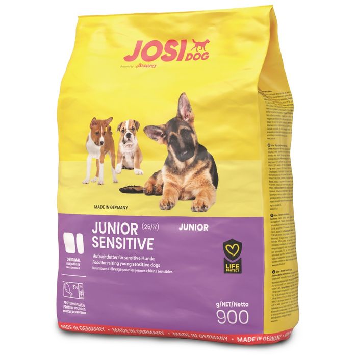 Сухий корм для цуценят Josera JosiDog Sensitive Junior 900 г - домашня птиця - masterzoo.ua