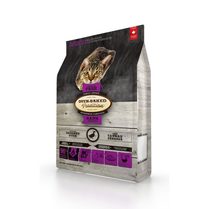 Сухий корм Oven-Baked Tradition Cat Grain Free 4,54 кг - качка - masterzoo.ua