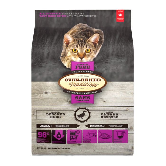 Сухой корм Oven-Baked Tradition Cat Grain Free 4,54 кг - утка - masterzoo.ua