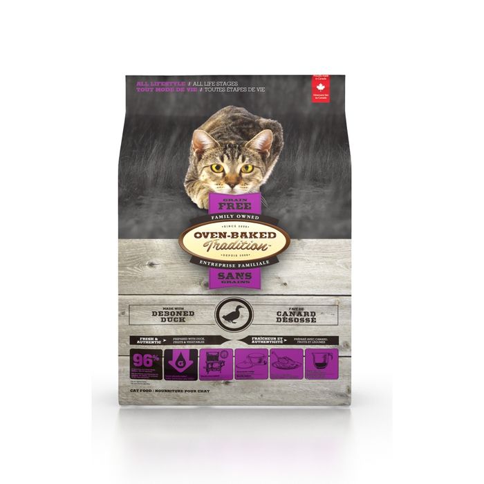 Сухий корм Oven-Baked Tradition Cat Grain Free 4,54 кг - качка - masterzoo.ua