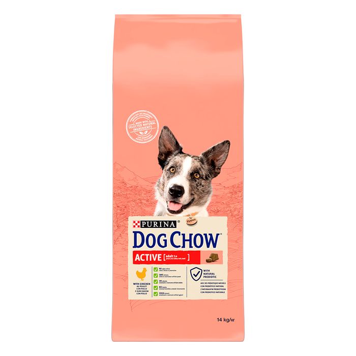 Сухой корм для активных собак всех пород Dog Chow Active Chicken 14 кг (курица) - masterzoo.ua