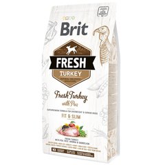 Сухий корм для собак із зайвою вагою Brit Fresh Turkey with Pea Fit & Slim 2,5 кг (індичка) - masterzoo.ua