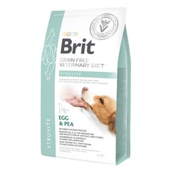 Сухий корм для собак, при захворюваннях сечовивідних шляхів Brit GF Veterinary Diet Dog Struvite 2 кг (яйце) - masterzoo.ua