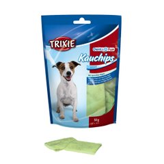 Ласощі для собак Trixie Пластинки для чищення зубів зі спіруліною Denta Fun 50 г - masterzoo.ua