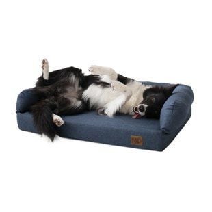 Noble Pet London лежак для собак 80x60 см - синій - masterzoo.ua