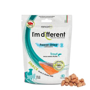 Лакомство для собак и кошек I'm different Freeze-Dried 40 г - форель - masterzoo.ua