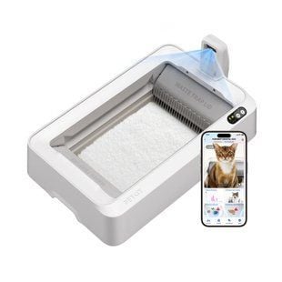 Смарт-лоток для кошек Petkit Purobot Crystal Duo P9905 81,8х50,7х33,4 см &ndash; белый - masterzoo.ua