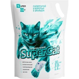SuperCat силикагелевый наполнитель 1,6 кг - без аромата - masterzoo.ua
