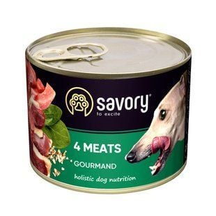 Вологий корм для собак Savory Adult 200 г - м'ясне асорті - masterzoo.ua