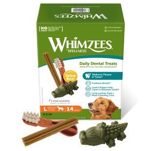 Ласощі для собак Whimzees Wellness Daily Dental Treats Variety Value Box L 14 шт 840 г - masterzoo.ua