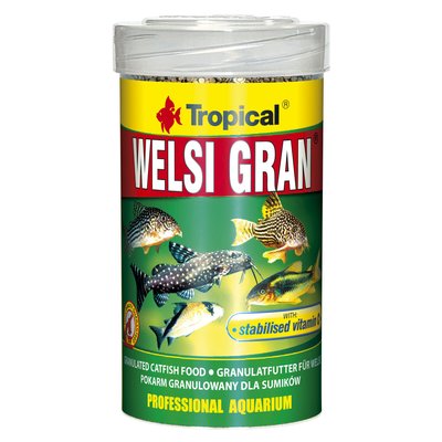 Сухой корм для аквариумных рыб Tropical в гранулах «Welsi Gran» 100 мл (для донных рыб) - masterzoo.ua
