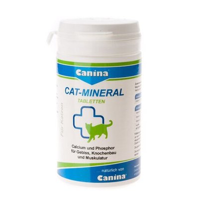 Минеральный комплекс для кошек Canina «Cat-Mineral» 300 таблеток, 150 г - masterzoo.ua