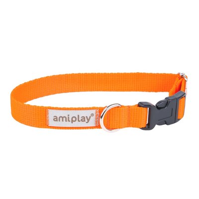 Ошейник для собак регулируемый Amiplay Samba XS 18-30 см/10 мм (оранжевый) - masterzoo.ua