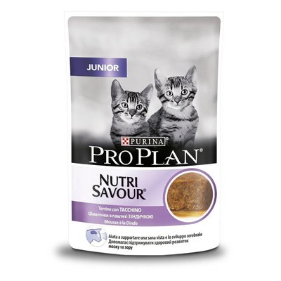 Влажный корм для котят Pro Plan Kitten Healthy Start pouch 85 г - индейка - masterzoo.ua