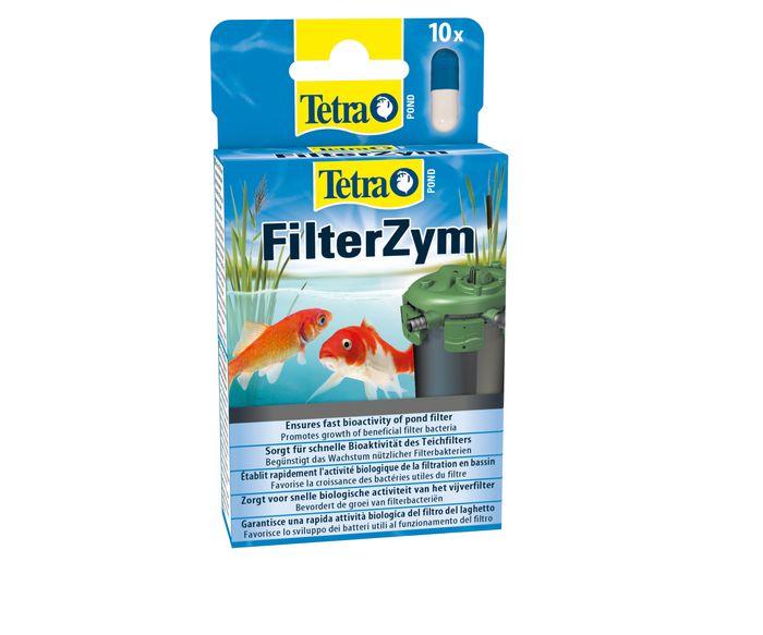 Засіб для стимуляції біологічного середовища Tetra Pond Filter Zym 10 капсул - masterzoo.ua