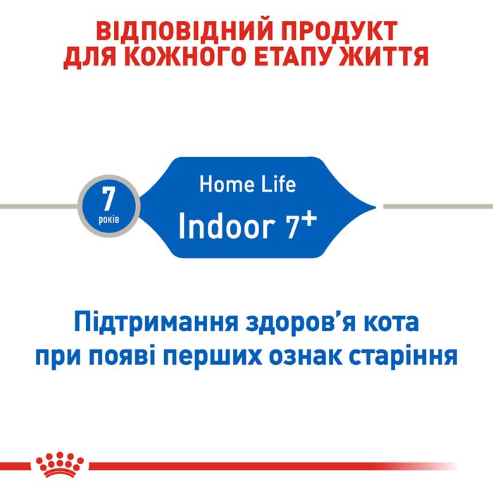 Сухий корм для котів Royal Canin Indoor 7+ 3,5 кг - домашня птиця - masterzoo.ua