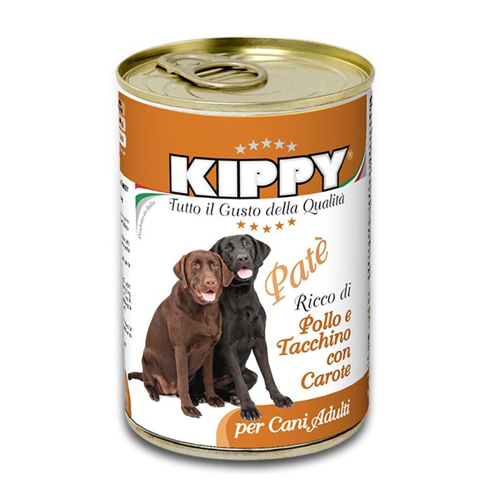 Влажный корм для собак Kippy Dog 400 г (курица, индейка и морковь) - masterzoo.ua