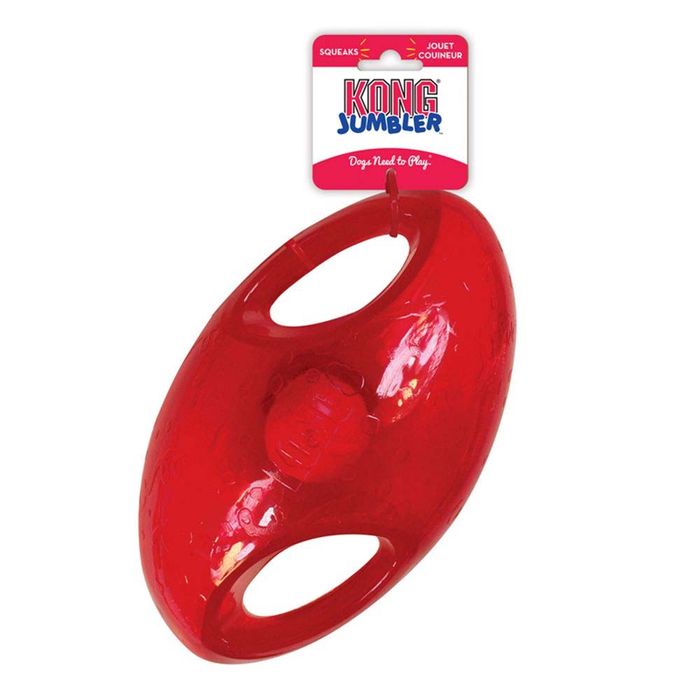 Іграшка для собак м'яч Kong Jumbler Football 22,9 см L/XL - masterzoo.ua