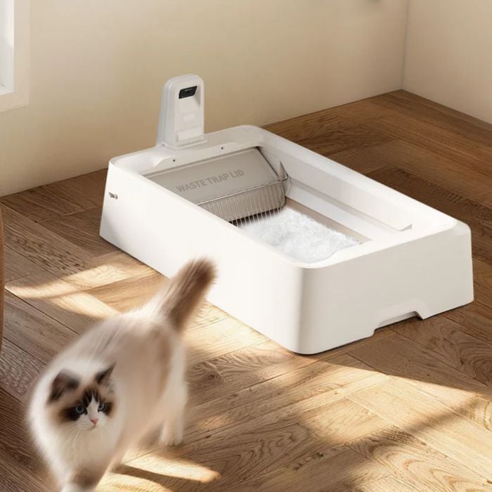 Смарт-лоток для котів Petkit Purobot Crystal Duo P9905 81,8х50,7х33,4 см - білий  - masterzoo.ua