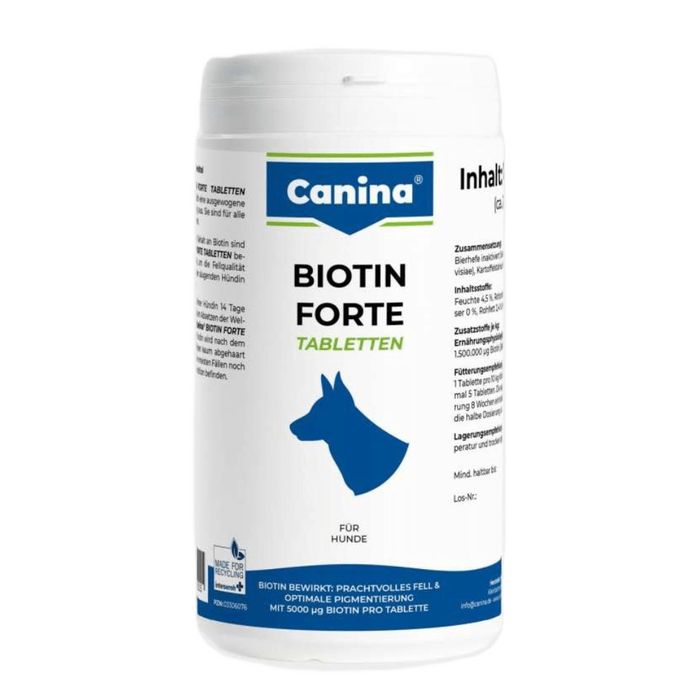 Витамины для собак Canina Biotin Forte 60 таблеток - masterzoo.ua