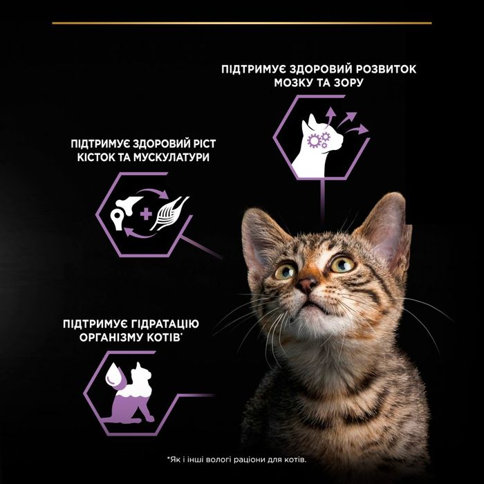 Вологий корм для кошенят Pro Plan Kitten Healthy Start pouch 85 г - індичка - masterzoo.ua