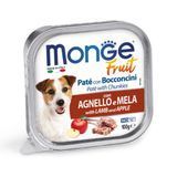 Вологий корм для собак Monge Fruit 100 г - ягня та яблуко - masterzoo.ua