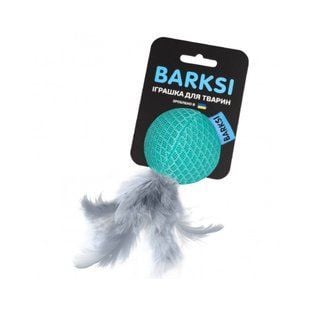 Іграшка для котів Barksi М'яч з дзвіночком 5 см - ментоловий - masterzoo.ua