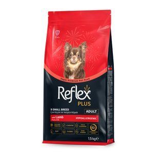 Cухой корм для собак Reflex Plus Hypoallergenic X-Small Breed Adult 1,5 кг - ягненок - masterzoo.ua