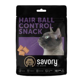 Лакомство для кошек Savory Hair Ball Control Snack 180 г - курица - masterzoo.ua