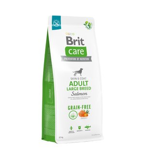 Сухий корм для собак великих порід Brit Care Dog Grain-free Adult Large Breed беззерновий | (лосось) 12 кг - masterzoo.ua