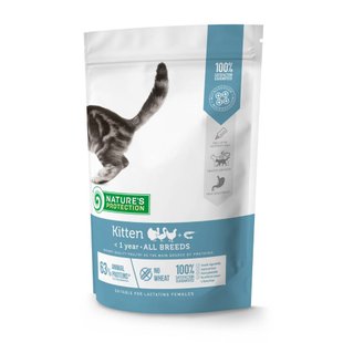 Сухой корм для котят Nature's Protection Kitten 400 г - домашняя птица - masterzoo.ua