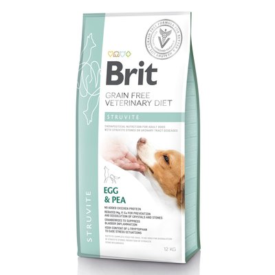 Сухий корм для собак, при захворюваннях сечовивідних шляхів Brit GF Veterinary Diet Dog Struvite 12 кг (яйце) - masterzoo.ua