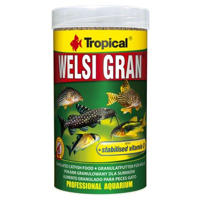 Сухий корм для акваріумних риб Tropical в гранулах «Welsi Gran» 250 мл (для донних риб) - masterzoo.ua