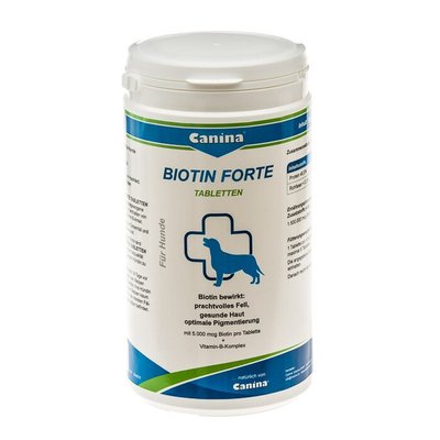 Витамины для собак Canina «Biotin Forte» 210 таблеток, 700 г (для кожи и шерсти) - masterzoo.ua