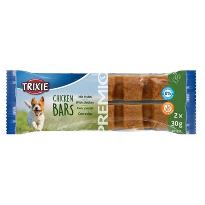 Ласощі Trixie м'ясні батончики для собак PREMIO Chicken Bars, 2шт х 30 г (курка) - masterzoo.ua