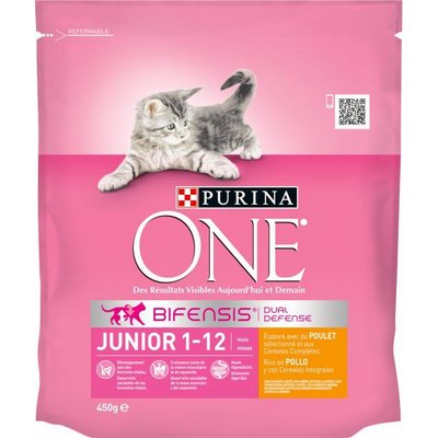 Сухий корм для кошенят Purina One Junior 450 г (курка)