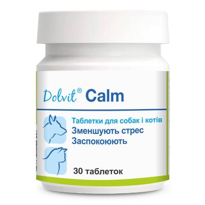 Таблетки для собак та котів Dolfos Dolvit Calm 30 шт - cts - masterzoo.ua