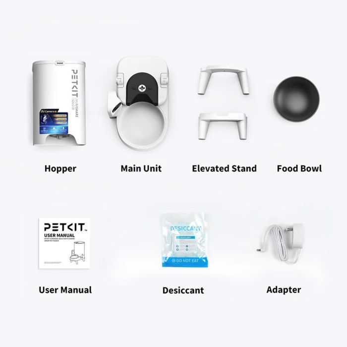 Смарт-кормушка для собак Petkit YumShare Solo 2 P572 3 л - белый - masterzoo.ua