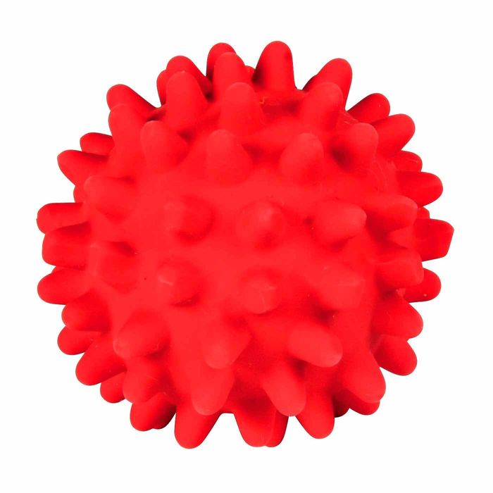 Іграшка для собак Trixie М'яч голчастий з пискавкою d=7 см (латекс, кольори в асортименті) - masterzoo.ua
