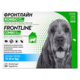 Капли на холку для собак Boehringer Ingelheim (Merial) «Frontline Combo» (Фронтлайн Комбо) от 10 до 20 кг, 3 пипетки (от внешних паразитов)