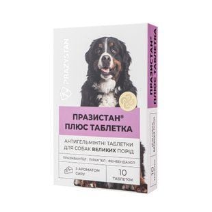 Vitomax Празистан Плюс таблетки для собак 10 шт - сир - masterzoo.ua