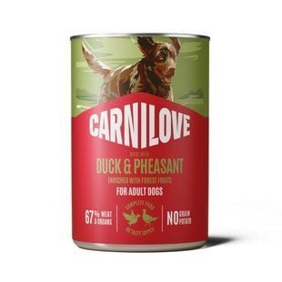 Вологий корм для собак Carnilove Adult Pate 400 г - качка та фазан - masterzoo.ua